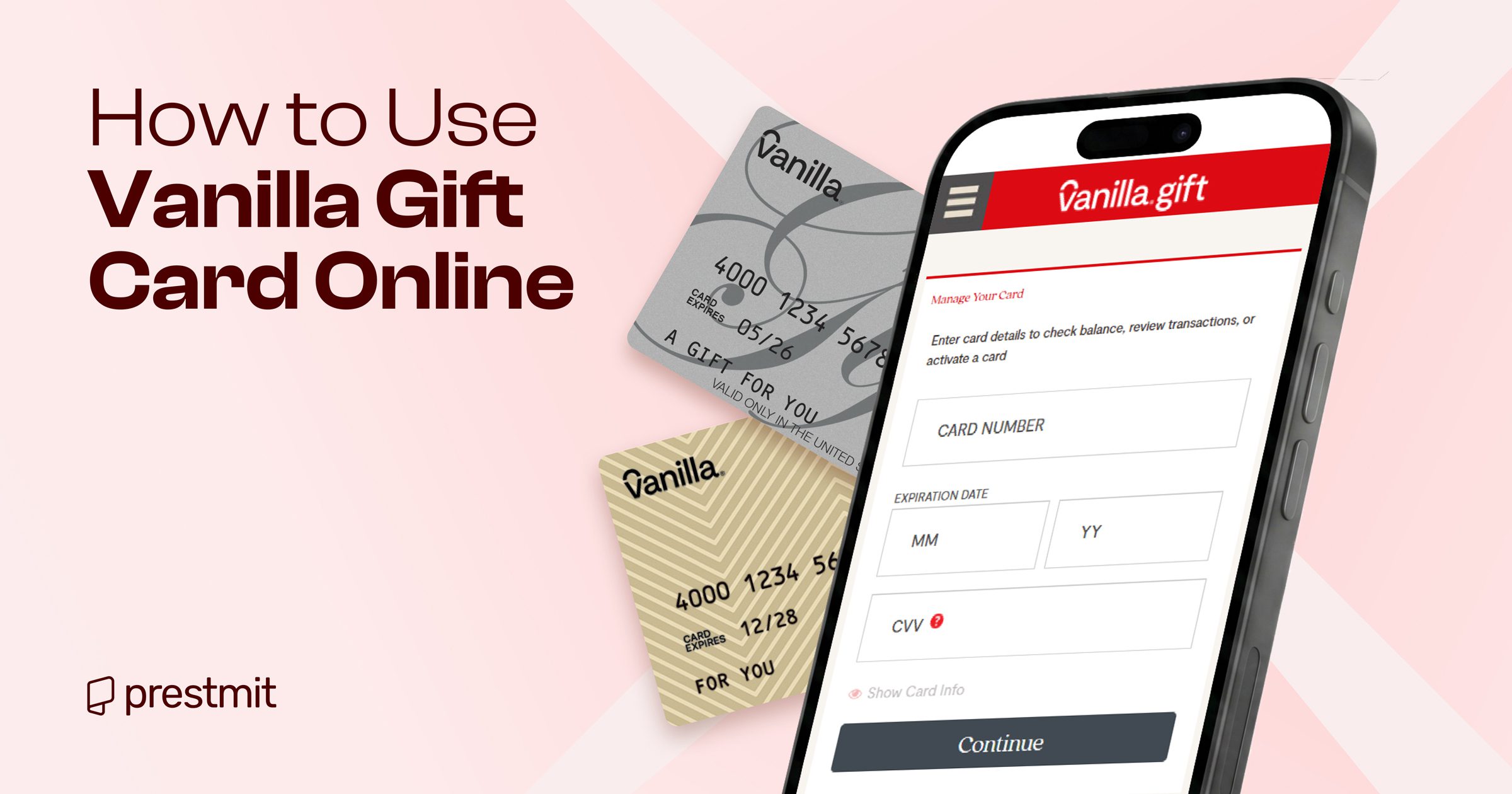 How to Use a Vanilla Gift Card Online: A Simple Guide