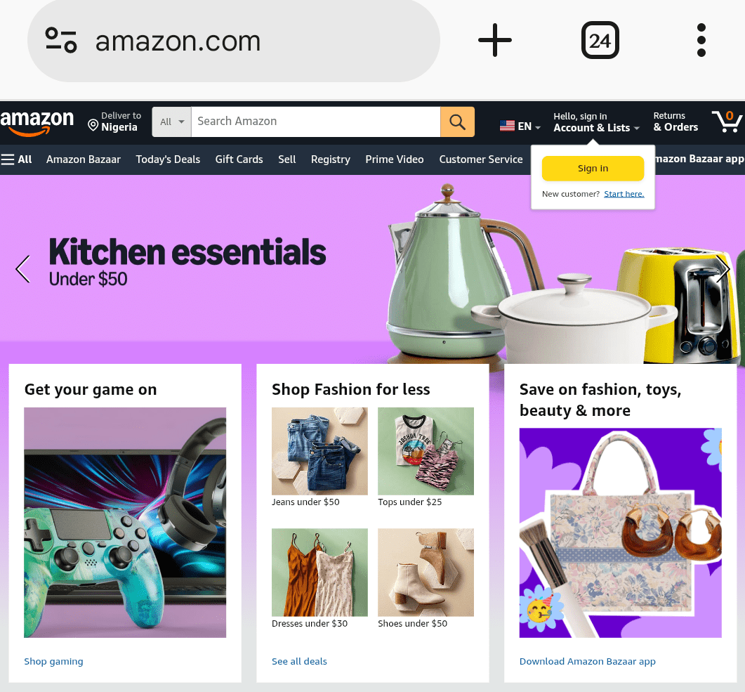 Use Vanilla gift card online