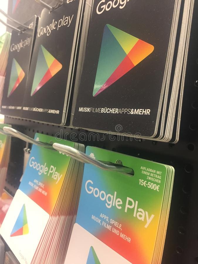 About Google Play gift cards 