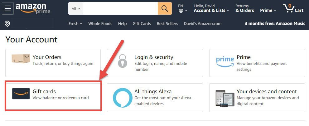 How to check Amazon gift card balance 