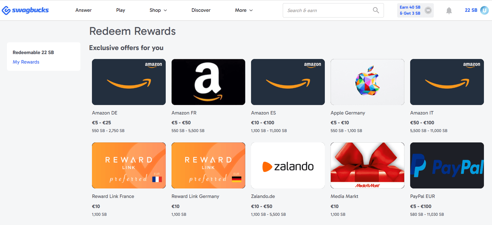 Ways to earn free gift cards online