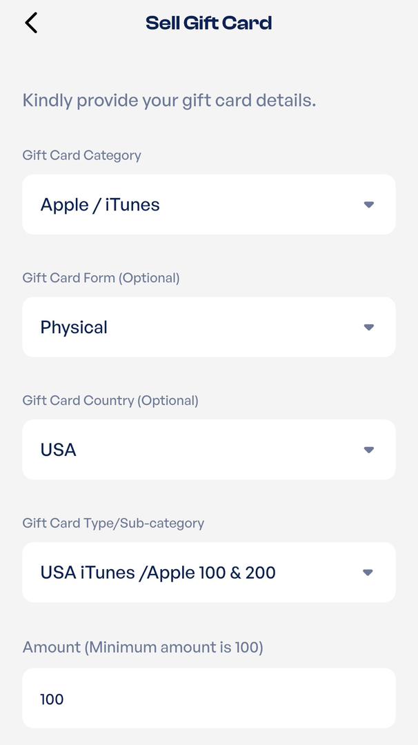 $100 iTunes gift card in Nigeria 