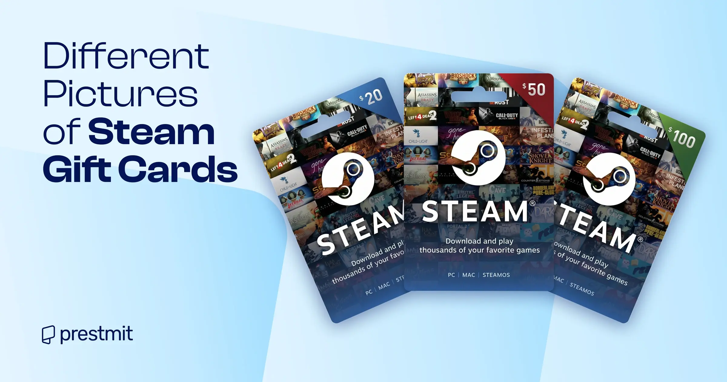 Pictures of Steam Gift Cards and How to Identify Steam Gift Cards