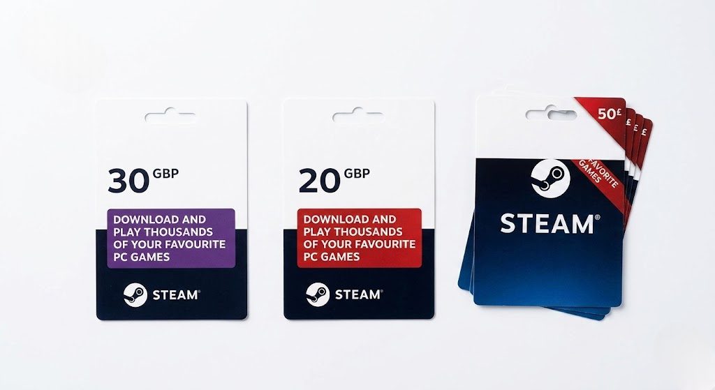 Pictures of Steam gift cards