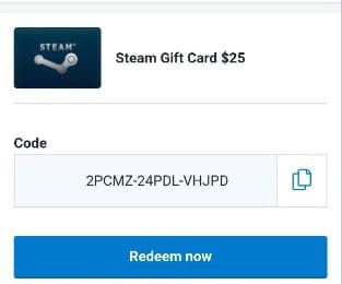 Pictures of Steam gift cards