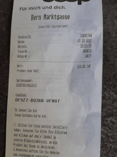 Pictures of Steam gift cards