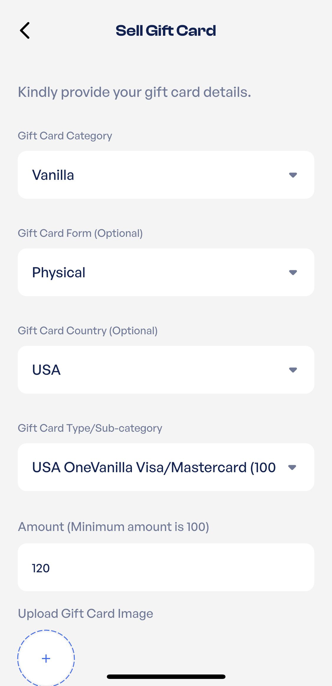 Vanilla gift card error messages and solutions