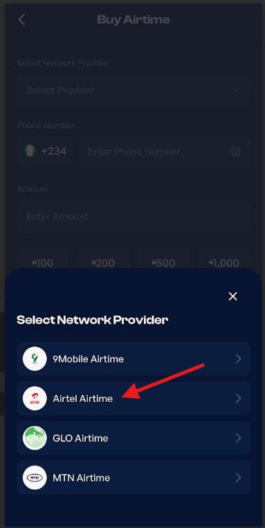 USSD recharge code to load an Airtel card in Nigeria