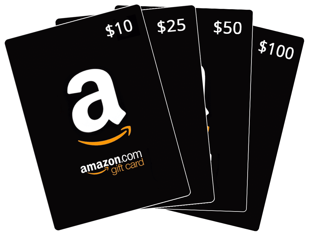 Different pictures of Amazon gift card
