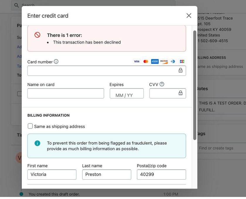 How to fix American Express gift card errors
