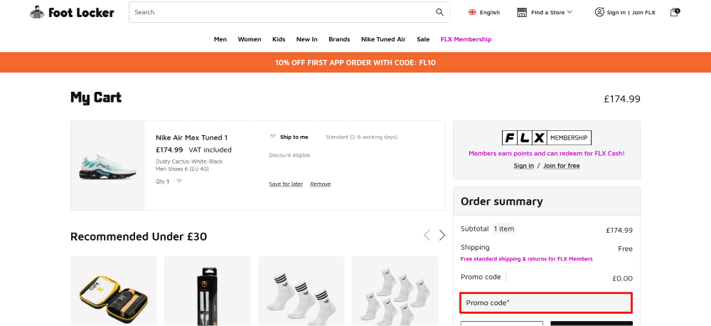 Foot Locker gift card