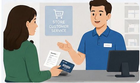 Scratched gift card