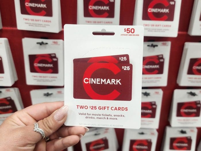 Cinemark gift vouchers
