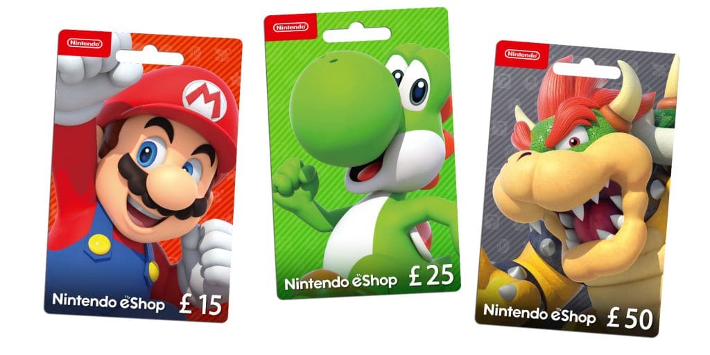 Nintendo gift cards