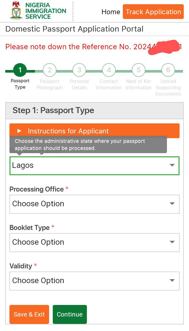 Apply for Nigerian international passport online