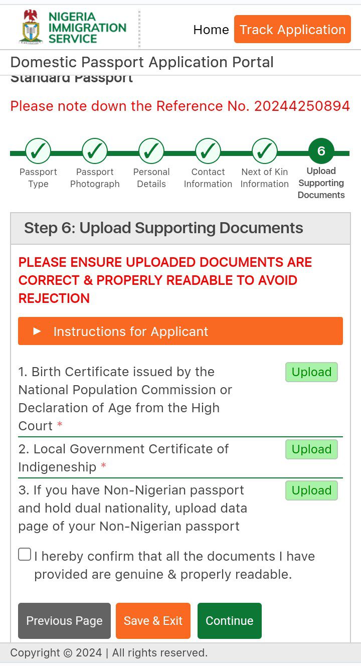 Apply for Nigerian international passport online 