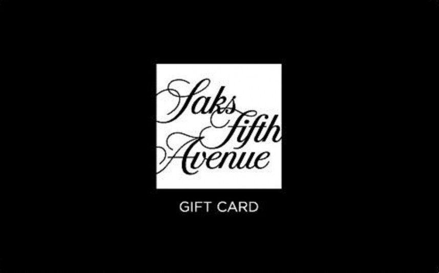 $100 Saks Fifth Avenue gift card