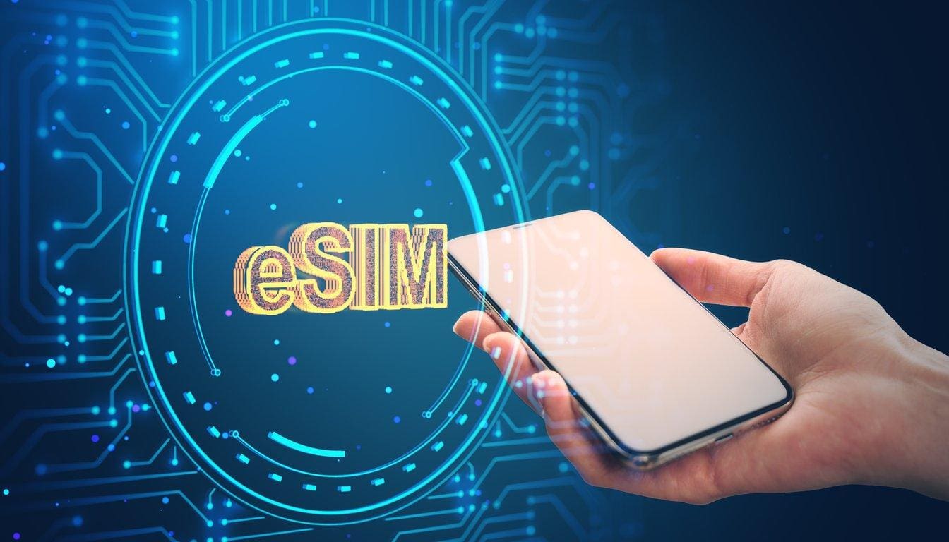 Setting up eSIM on popular smartphone 