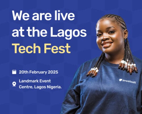 Prestmit at Lagos Tech Fest, February 2025.