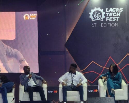Our Head of Product, Mr Ayo Adewuyi at the Lagos Tech Fest at Landmark, Lagos.