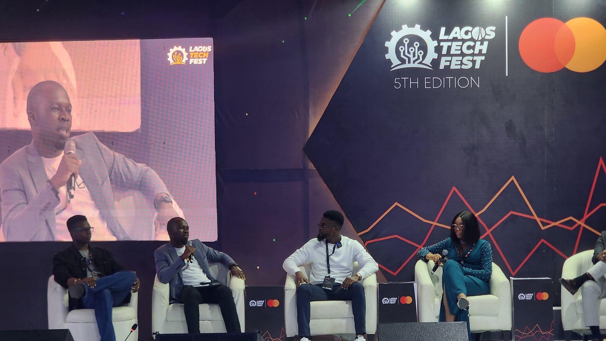 Our Head of Product, Mr Ayo Adewuyi at the Lagos Tech Fest at Landmark, Lagos.