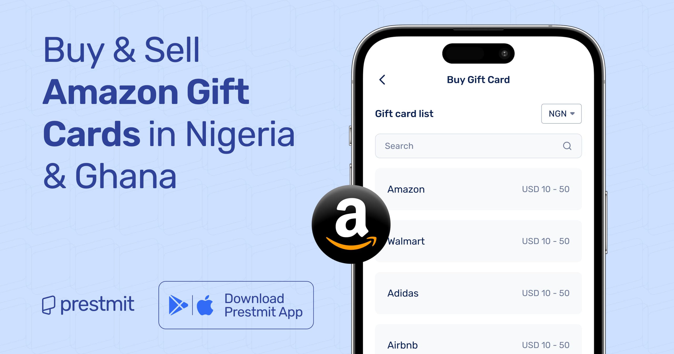 Where To Buy & Sell Amazon Gift Cards Online - Prestmit