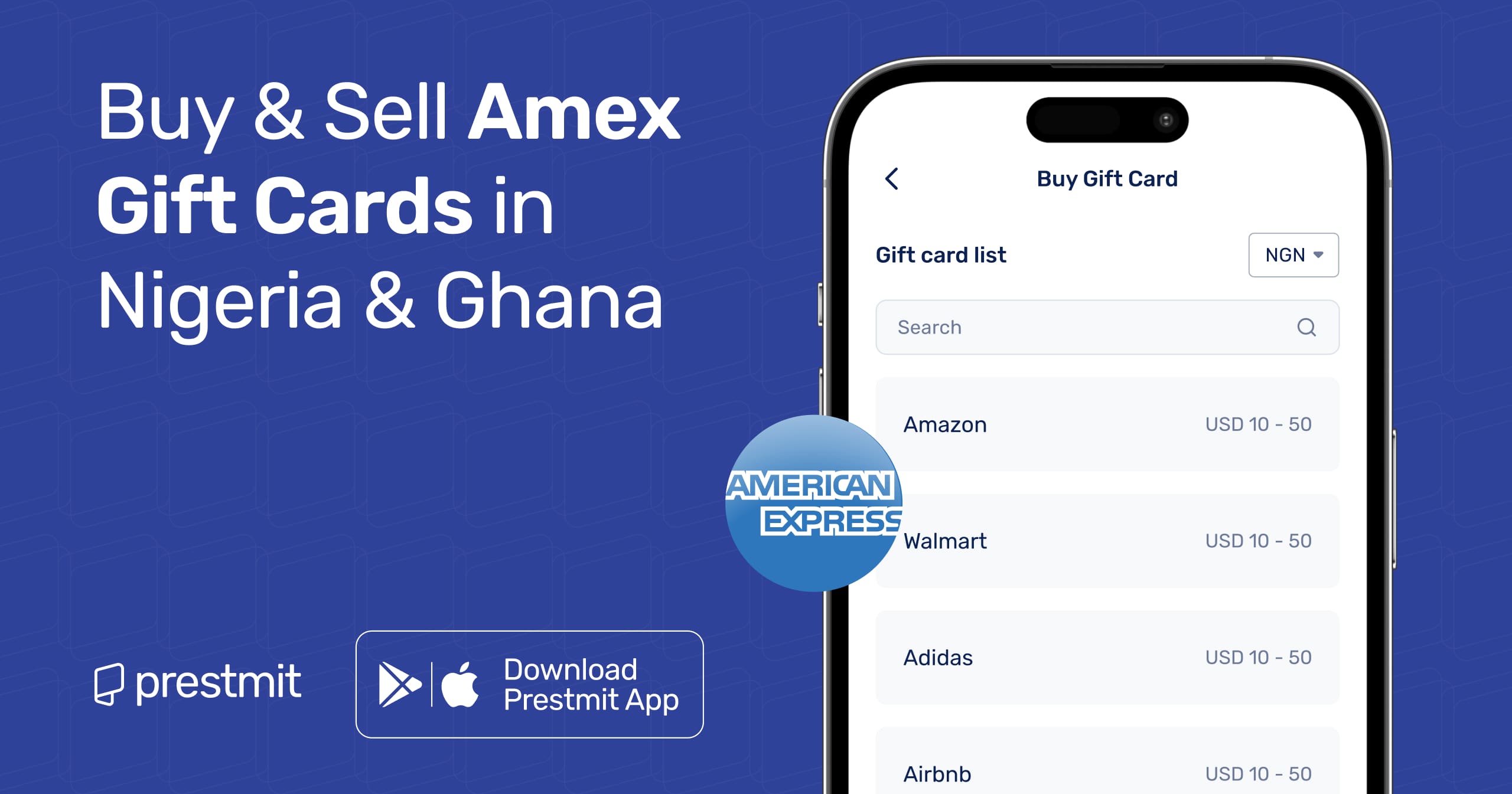 Where To Buy & Sell American Express Gift Card Online - Prestmit