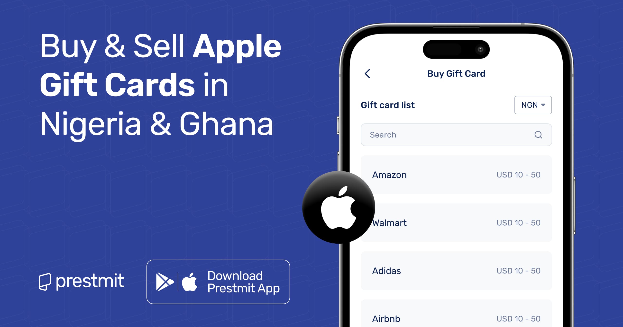 Best Place to Buy & Sell Apple Gift Cards Online - Prestmit