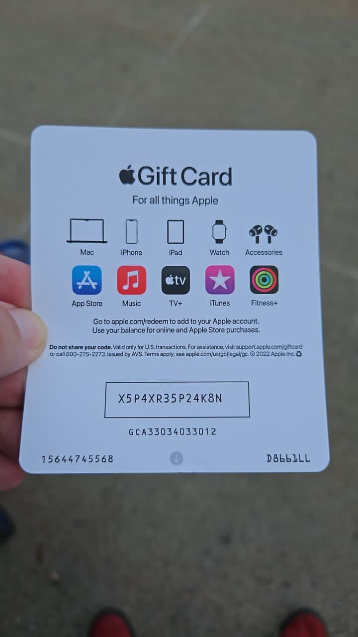 Apple gift card picture 