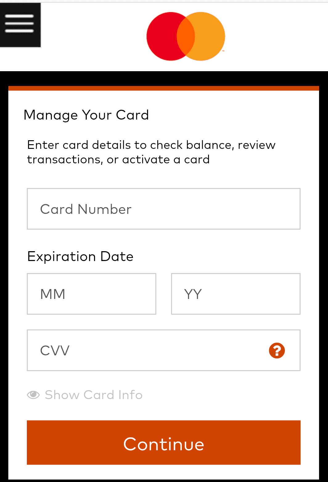 Activate and use a Mastercard gift card