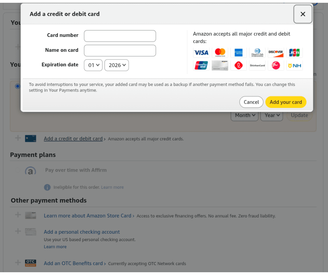 Activate and use Mastercard gift card
