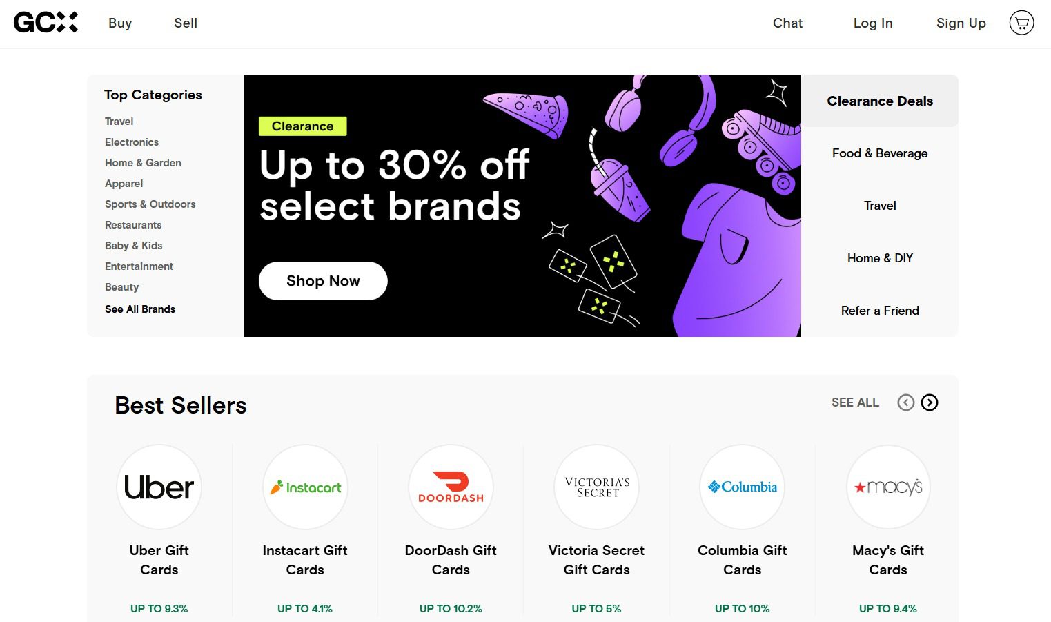 Buy discounted gift cards online