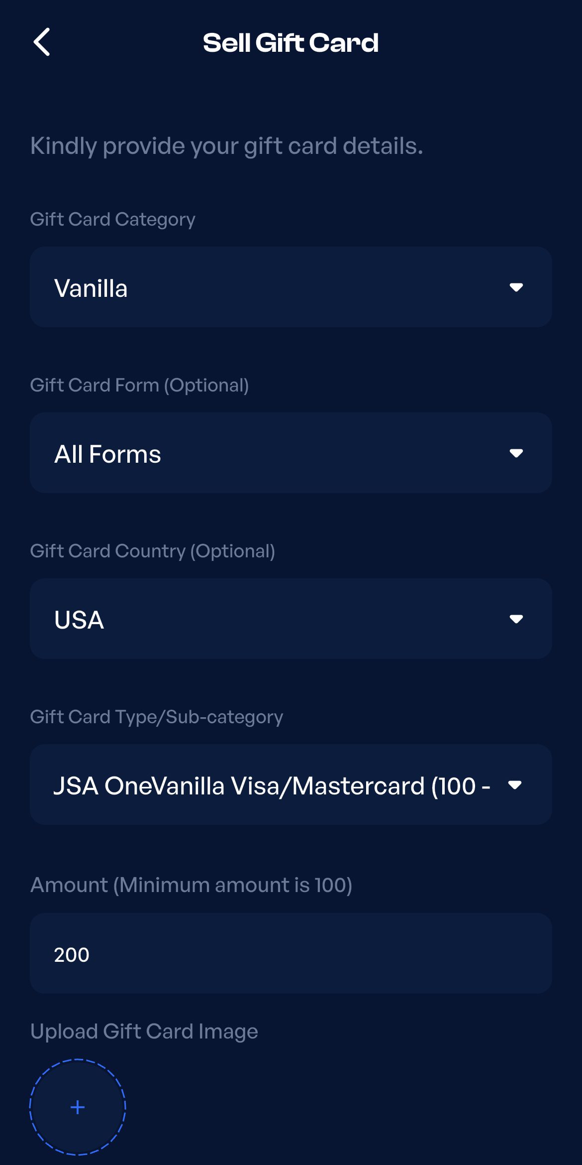 Check Vanilla gift card balance