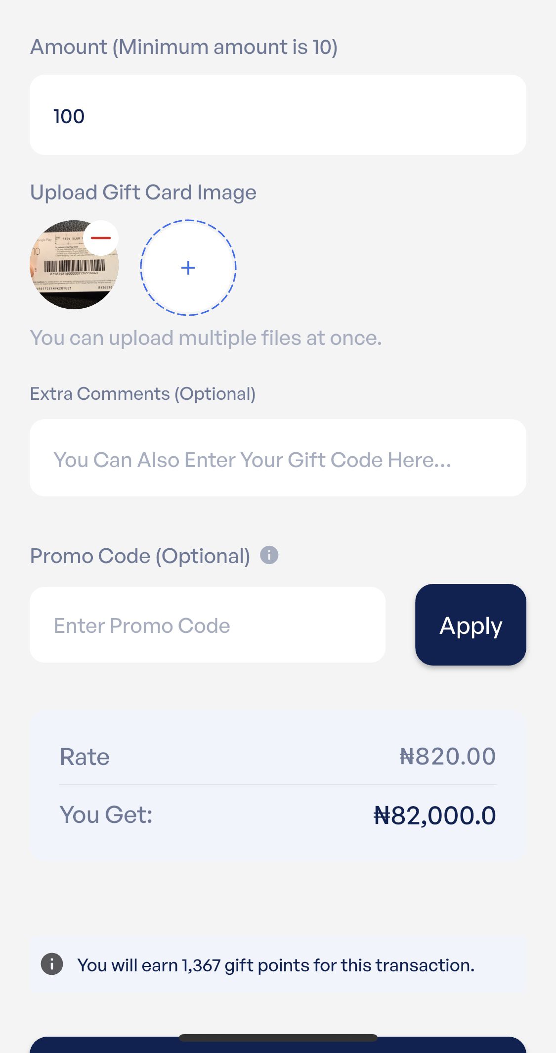 Sell Google Play gift cards in Nigeria