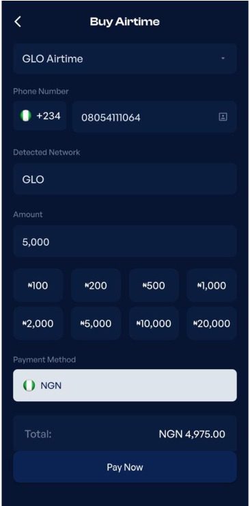 USSD recharge code for Glo