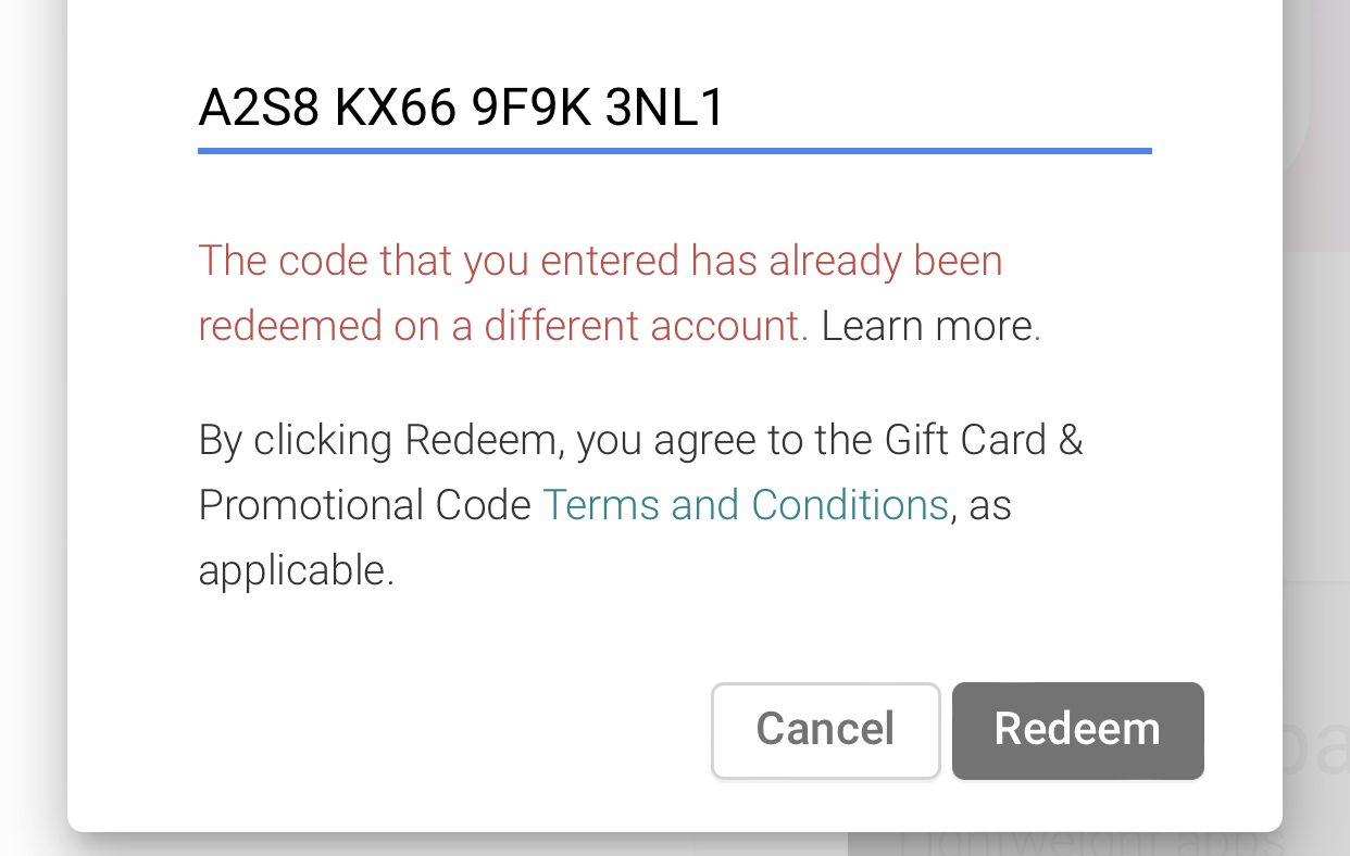 How to discover used gift card